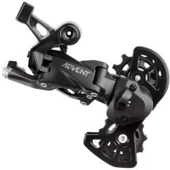 Microshift Dérailleurs Arrière Advent Dérailleur Arrière Chape Courte 1x9/8 Vitesses, Noir