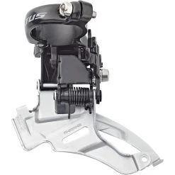 Shimano Dérailleurs Avant Altus FD-M2000 Dérailleur Avant 3x9 Vitesses Down Swing Collier Haut, Argent/noir