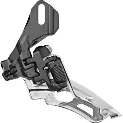 Shimano Dérailleurs Avant Deore MTB FD-M6000 Dérailleur Avant 3x10 Vitesses Side Swing Montage Direct Haut, Noir/argent