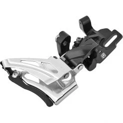 Shimano Dérailleurs Avant Deore MTB FD-M6025 Dérailleur Avant 2x10 Vitesses Down Swing Montage Direct Haut, Noir/argent -Dérailleurs arrière Soldes shimano deore mtb fd m6025 umwerfer 2x10 fach down swing direktmontage hoch schwarz 4