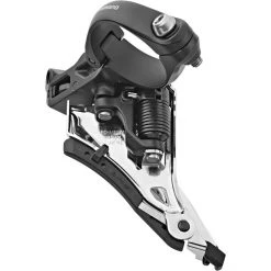 Shimano Dérailleurs Avant Deore XT FD-M8100 Dérailleur Avant 2x12 Side Swing Mid Clamp Front-Pull, Noir/argent