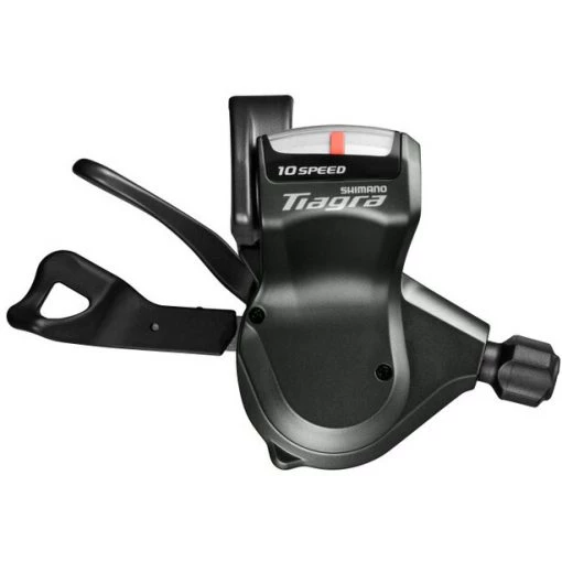 Shimano Commandes Tiagra Levier De Vitesse Pour Cintre Plat SL-4700/4703 Collier De Serrage Droit 10 Vitesses, Noir -Dérailleurs arrière Soldes shimano tiagra schalthebel fuer flache lenker sl 4700 4703 rechts 10 fach schelle grau 1