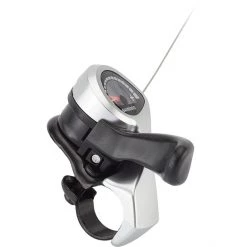 Shimano Commandes Tourney SL-TX50 Manette Actionnable Au Pouce 3 Vitesses Gauche Friction, Argent/noir